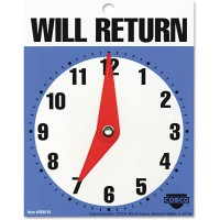 Will Return Later Sign in Blue